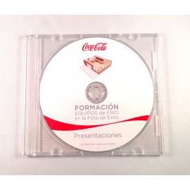 CD - DVD en estuche Slim Box bandeja transparente
