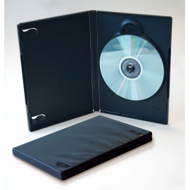Caja DVD para un disco calidad alta negro