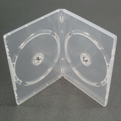 Caja 2 DVD transparente calidad alta