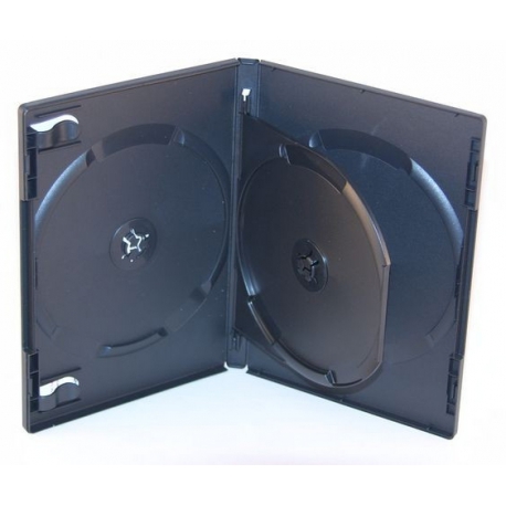 Caja 3 DVD negra calidad alta